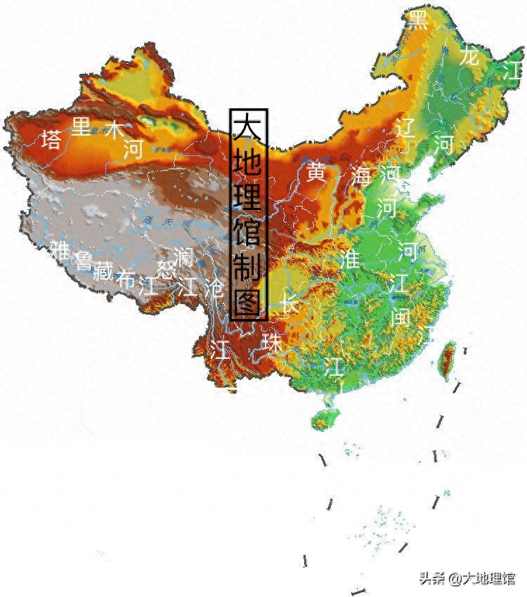 用地图读懂中国五大地形:山地、高原、盆地、平原、丘陵