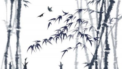 ​千磨万击还坚劲任尔东西南北风 竹石