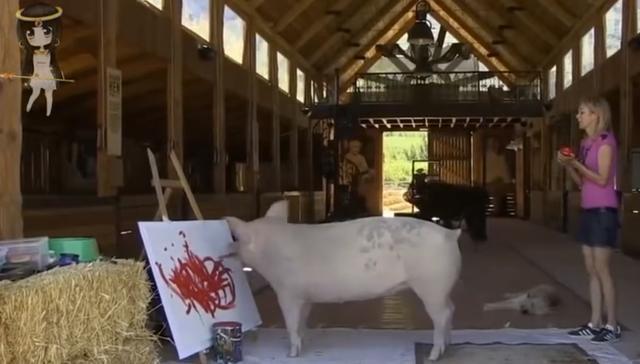 母猪会画画,离母猪会上树还远吗?