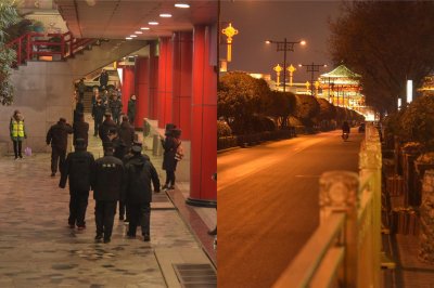 ​平安夜西安首遇冷：狂欢不再，安保堪比市民多，街道干净如人脸
