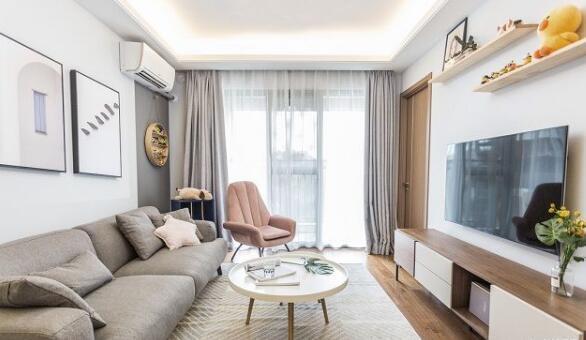 90平方三室一厅户型图，简约清新的北欧风格设计