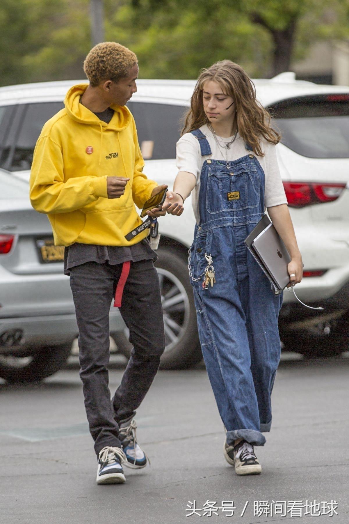 贾登·史密斯和女友,出街,高颜值小女友太漂亮了