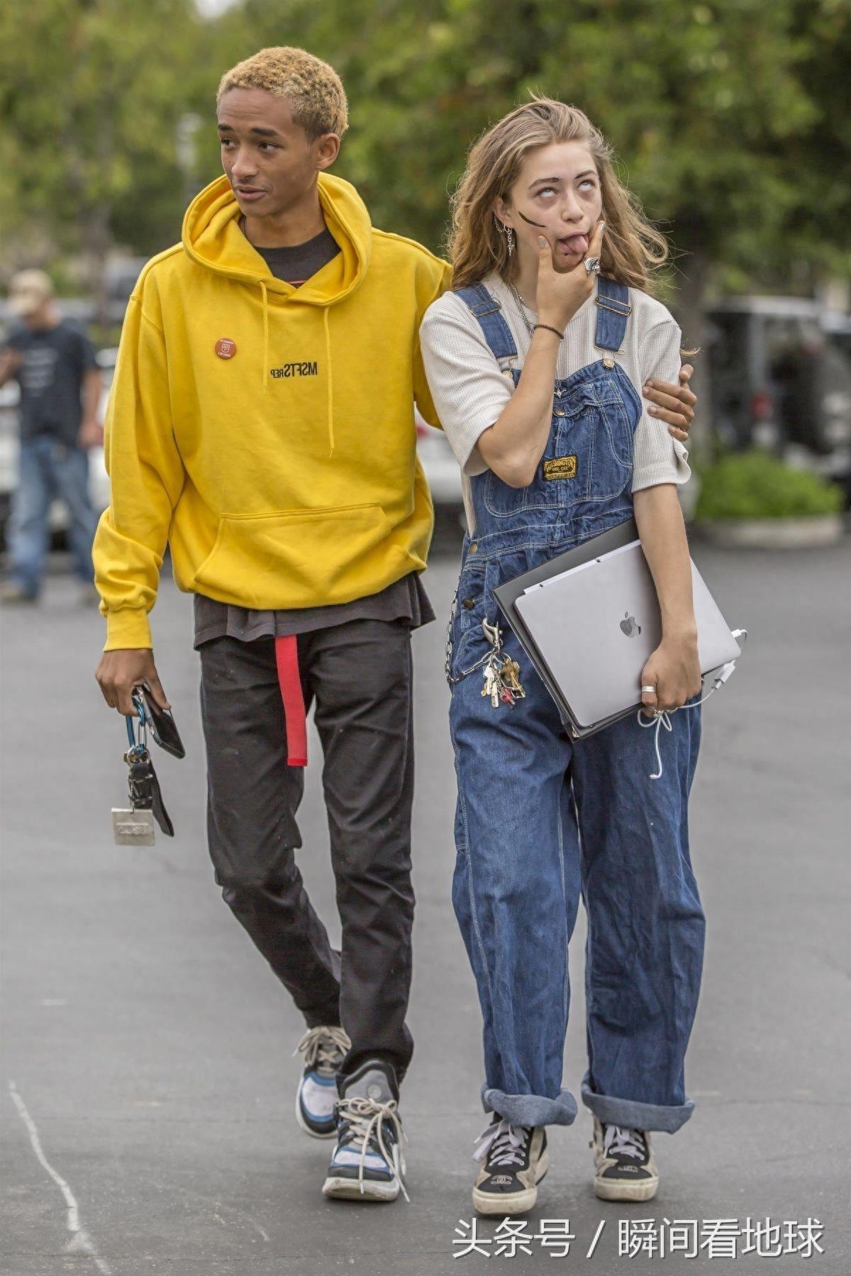 贾登·史密斯和女友,出街,高颜值小女友太漂亮了