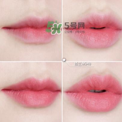 Gurlain KissKiss Matte娇兰雾面唇膏M348和M376试色