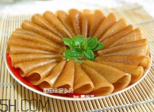 糖醋萝卜皮怎么做？怎么用菜刀削萝卜皮和薄萝卜片