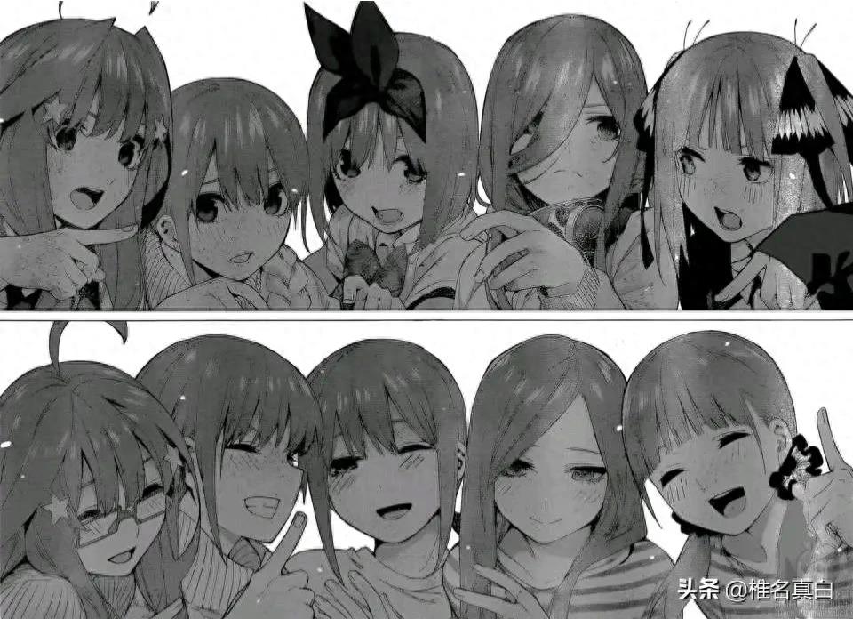 五等分的花嫁大结局,六个人的新婚旅行一起回到高中的时候,哭了