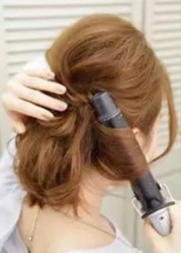 简单又好看的短发扎发