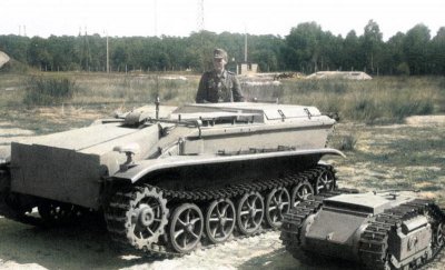 ​德国二战的创新发明之一，无人遥控坦克鼻祖，歌利亚坦克