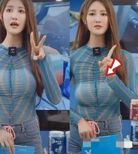 ​惊！身材火辣！女主播内衣下滑引发热议