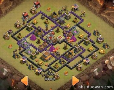 ​部落冲突8本玩家收藏阵型！8本部落战阵型实用推荐