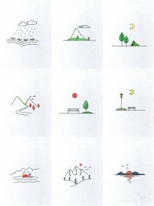 ​（230）清新脱俗的风景简笔画合集，喜欢赶紧收藏起来吧