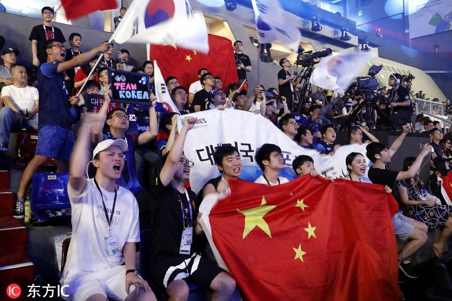 亚运会电竞表演项目英雄联盟决赛 中国队3-1韩国获总冠军