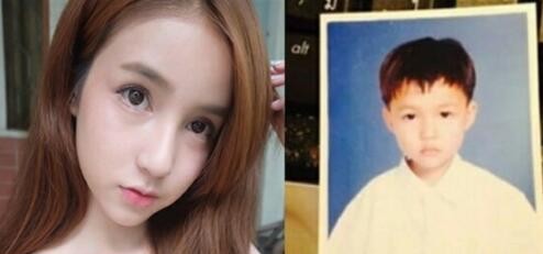 poy变性前照片(泰国变性人的那些青涩童年照)