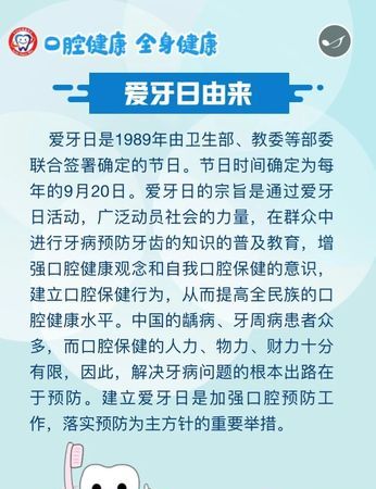 全国爱牙日的由来