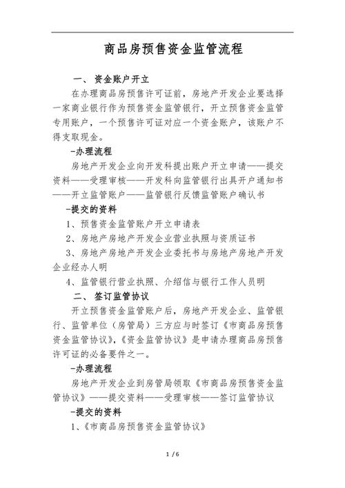 规范商品房预售资金监管(商品房预售金监管全面规范)