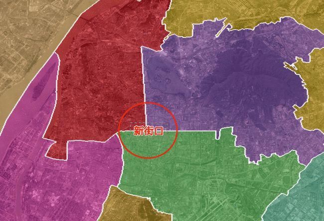 北京市东城区与西城区范围