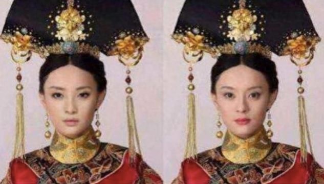 一直觉得蒋勤勤和孙俪很像,看到两人的同款甄嬛照片后,脸盲了