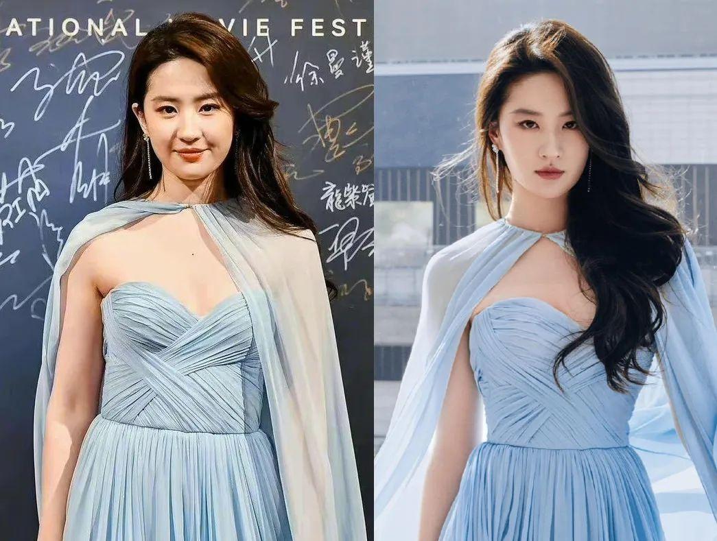 章子怡刘亦菲曾黎同场比美，没想到跟精修图差别最小的是章子怡