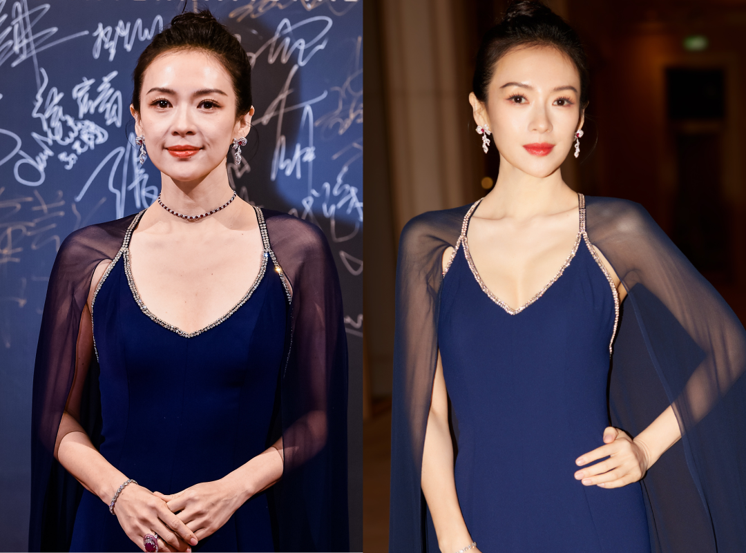 章子怡刘亦菲曾黎同场比美，没想到跟精修图差别最小的是章子怡