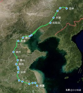​K1984次列车由南通至吉林，途经蚌埠、唐山，耗时约32小时