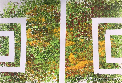 儿童创意美术教学：足球场创意画——《足球万岁》