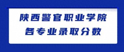 ​陕西警官职业学院各专业录取分数