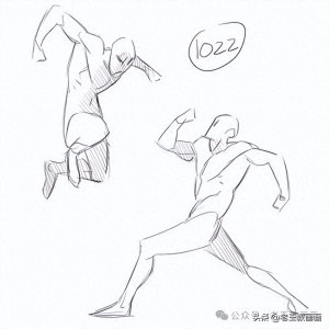 ​人物速写动态图资料，再也不用乱涂乱画了